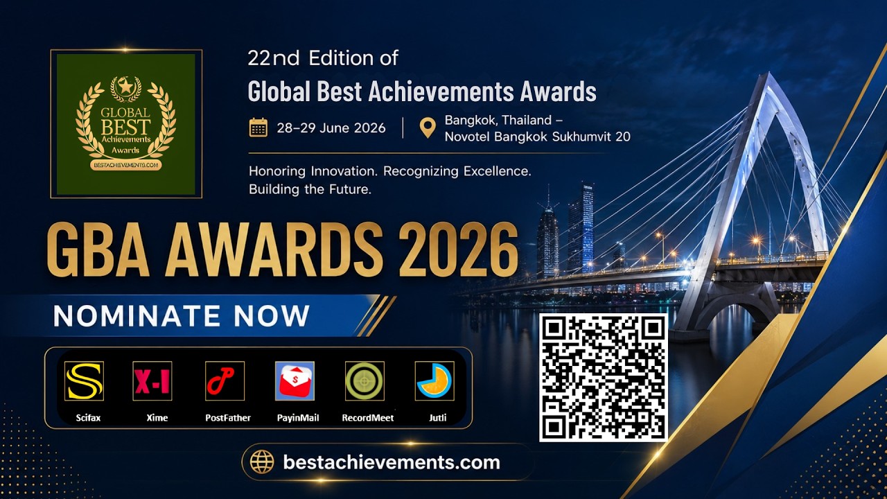 22nd Edition of Global Best Achievements Awards| 28–29 June 2026 | Bangkok #worldresearchawards