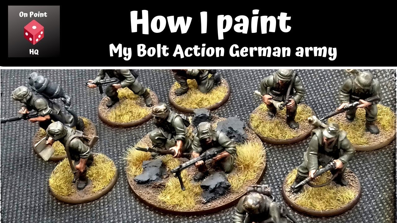 How I paint my Bolt Action German army YouTube