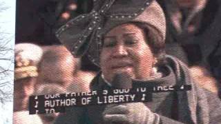 Aretha Franklin singing at the Barack Obama Presidential Inauguration