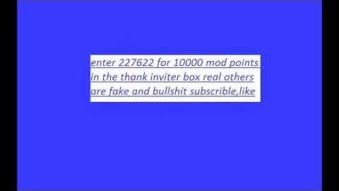 1000000 mod points free imods needed
