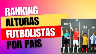 Ranking de Alturas Medias de Jugadores de Fútbol por País