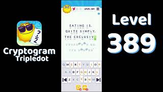 Cryptogram Tripledot Level 389 Answer | SolutionGuruji