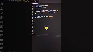 Prototype Based Object Creation in javascript ⚡⚡✨✨💯