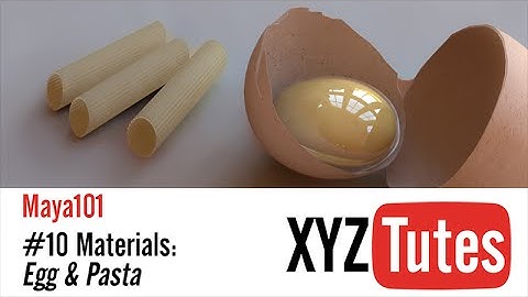 MAYA101: #10 Materials in Mental Ray  "Egg & Pasta"