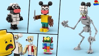 Amanda the Adventurer: How to build LEGO minifigs! (Amanda, Wooly, Blabbot, Butcher, and the Entity)
