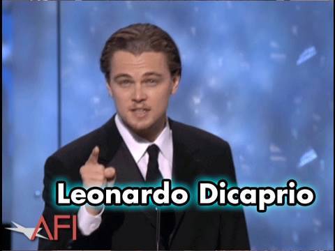 Leonardo Dicaprio Salutes Robert De Niro at the AF...