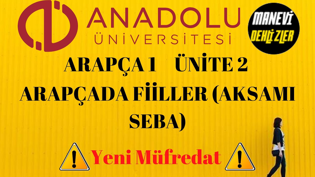 Aöf Arapça 1 Ünite 2 Fiiler Aksamı Seba Yeni Müfredat