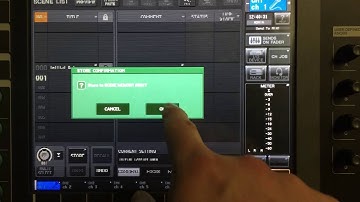 How to Save & Recall Scenes - CL Yamaha