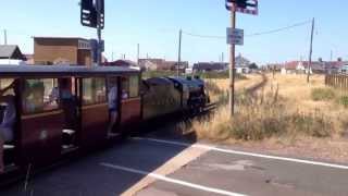 Romney Hythe & Dymchurch Railway- Dungeness road crossing: 1/8/13 by duprebs 1,737 views 10 years ago 41 seconds