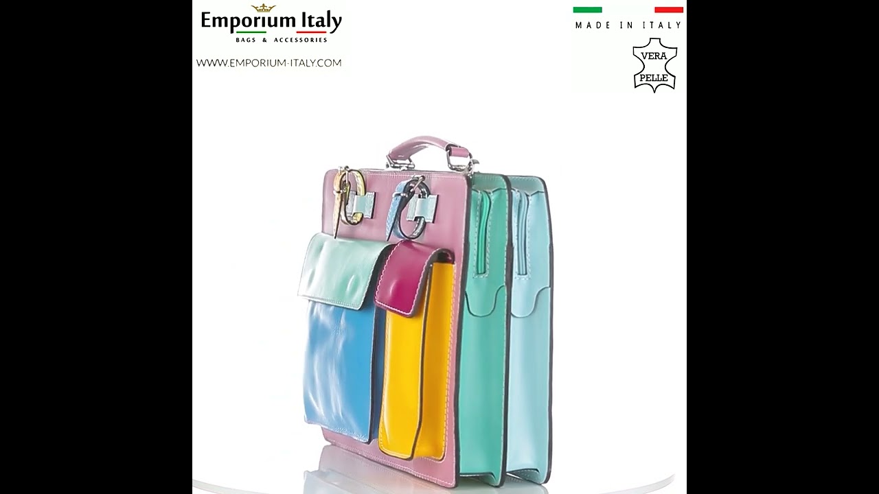 Cartella ufficio uomo/donna vera pelle Elvi Maxi, base ROSA PASTELLO, CHIAROSCURO, MADE IN ITALY