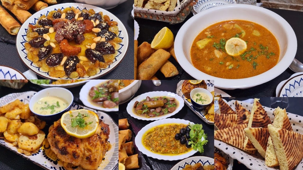 #جديد_إقتراح_ طاولة_ اأول من رمضان طاجين حلو شوربة فريك طبق رئيسي يحمر وجهك مع اهلك وضيافك #recette