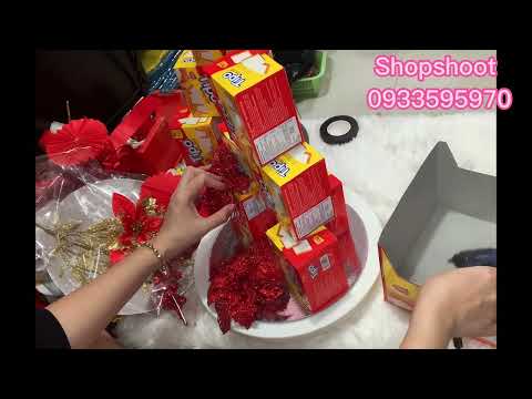 Video Cách làm tháp bánh đơn giản nhanh gon cho ngày tết... - youtube
