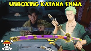 Review Pedang Katana Enma Zoro Roronoa ONE PIECE Dari Toko Pedang MR MIYAMOTO