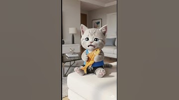 Hai anh em lén ăn cá của mẹ #Mất#short #funny #meow #shortvideo #funny #cat #ai #funnyvideo