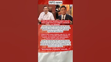 "USULAN LUHUT BANGUN FAMILY OFFICE PAKAI APBN DITOLAK PURBAYA: BANGUN AJA SENDIRI!"