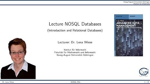 NoSQL databases I (Intro and RDBMSs)