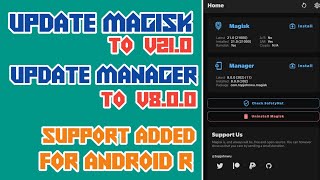 How To Update Magisk To Latest v21.0 | New UI Of Magisk Manager | Support Added For Android R  🔥🔥🔥 screenshot 2