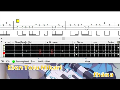 Eiein to Iu Hikari (Bass TAB) - fhána