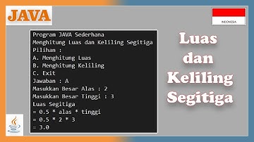 Program JAVA Menghitung Luas dan Keliling Segitiga