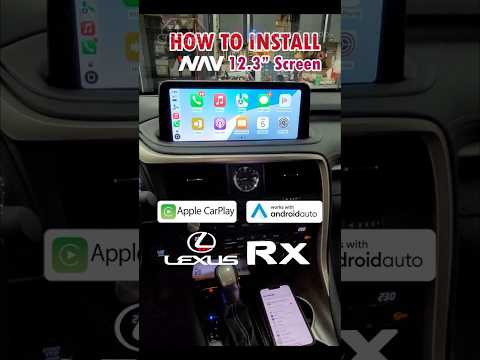 How to Install INAV Android 12.3" Screen Lexus RX #4x4shop #lexus #lexus #androidauto #applecarplay