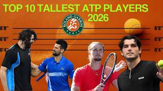 The TOP 10 Tallest Players at the 2026 French Open Zverev Fritz Opelka More