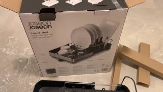 Unboxing Joseph Joseph Extend Steel Expandable dish rack with draining spout #2