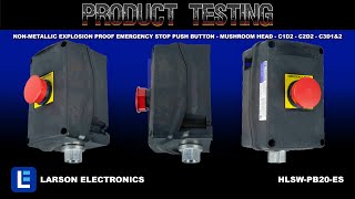 Non-Metallic Explosion Proof Emergency Stop Push Button - Mushroom Head - C1D2 - C2D2 - C3D1&amp;2