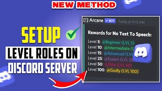 How to setup level roles on discord server
