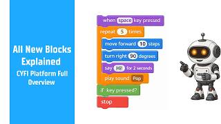 All New Blocks Explained | CYFI Platform Full Overview | Block Coding for Kids | Robotics Basics