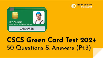 CSCS Green Card Mock Test | 50 Essential Questions & Answers (Part 3)