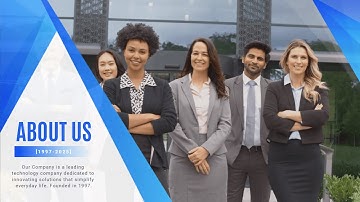 Free Technology Corporate Profile Business Infographic Video Template - FlexClip