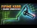 Unboxing Fifine New Mic K688 and Fifine LowProfile Mic arm BM88