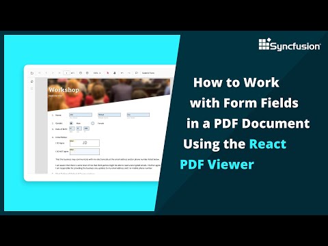 Working with Form Fields in PDF Document Using React PDF Viewer