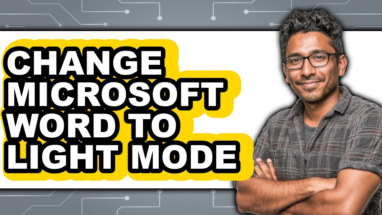How to Change Microsoft Word to Light Mode Easy Guide YouTube