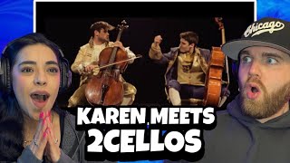 2CELLOS - Thunderstruck | KAREN'S JAW WAS ON THE FLOOR! | First Time Reaction