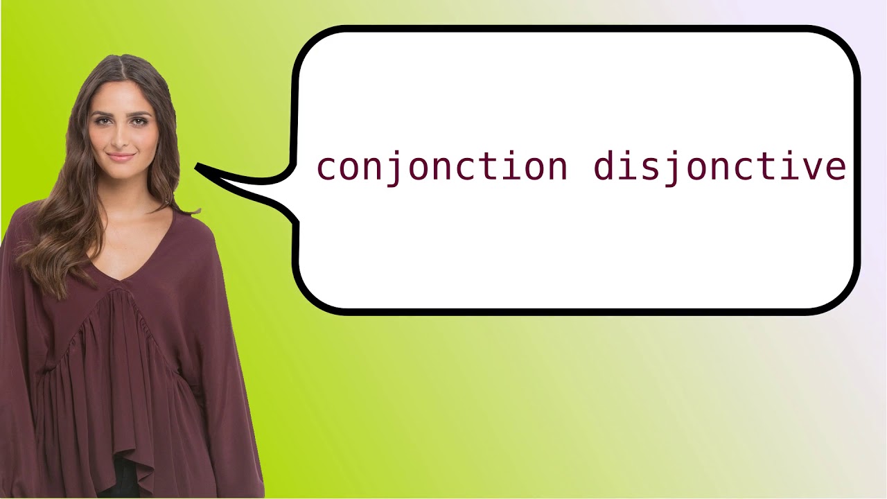 How to say 'disjunctive conjunction' in French?