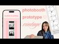 Figma Tutorial Vintage Photobooth Prototype | Micro-animation | Valentine's day 💌
