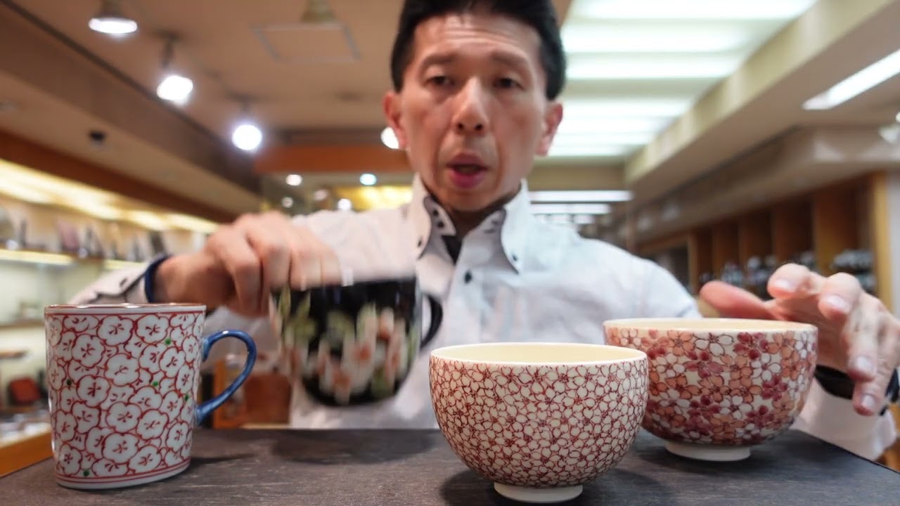 花と鳥の絵柄　陶器　木製パーテーション 九谷焼 5.8号皿揃 染付丸紋花鳥 | うつわ通販 土岐陶器店 / ONLINE SHOP