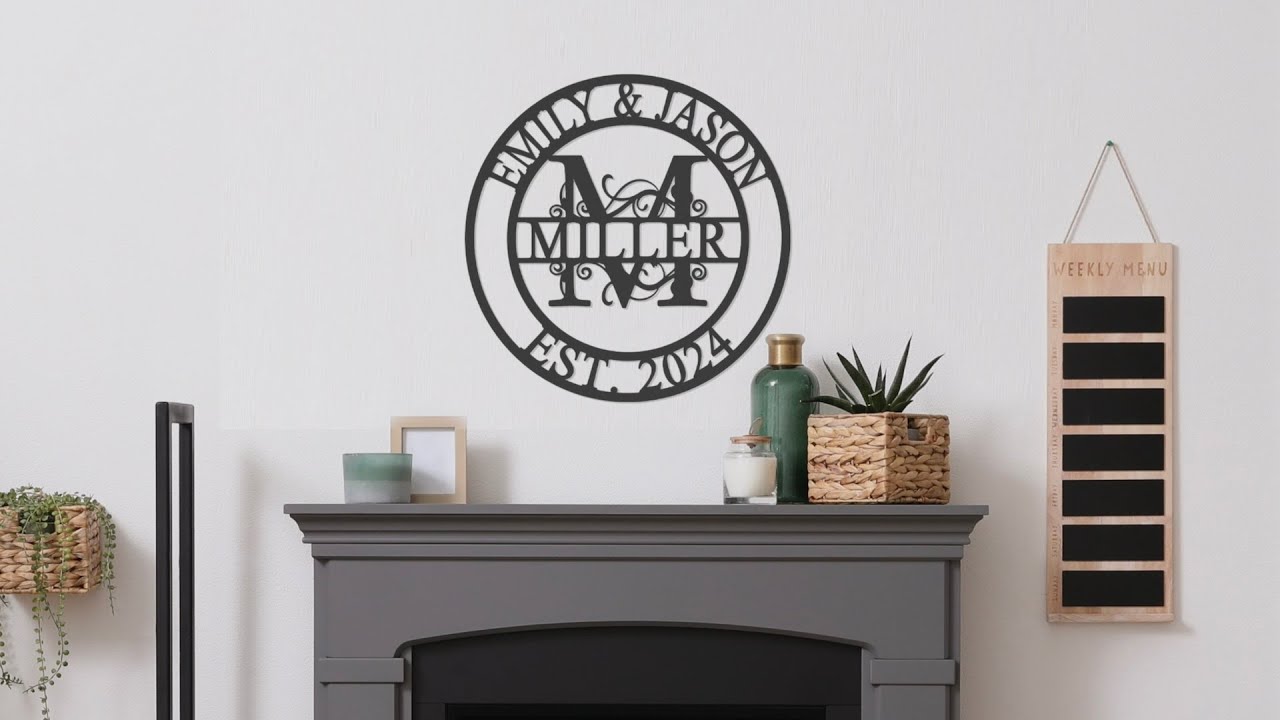Split Family Sign Split Letter Family SIgn - YouTube