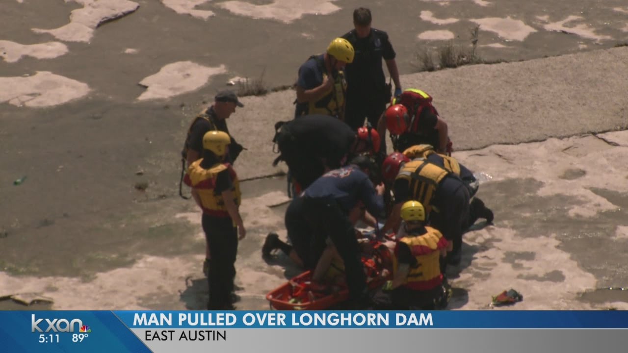 Man swept over Longhorn Dam seriously injured