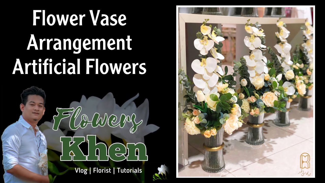 How To make Flower Arrangement In Flower Vase Artificial Flowers YouTube
