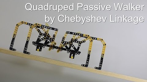Quadruped Passive Walker by Chebyshev Linkage / LEGO