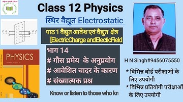 UP Board Classes Physics: वैद्युत आवेश एवं वैद्युत क्षेत्रClass 12th Part-14by HN Singh in Hindi