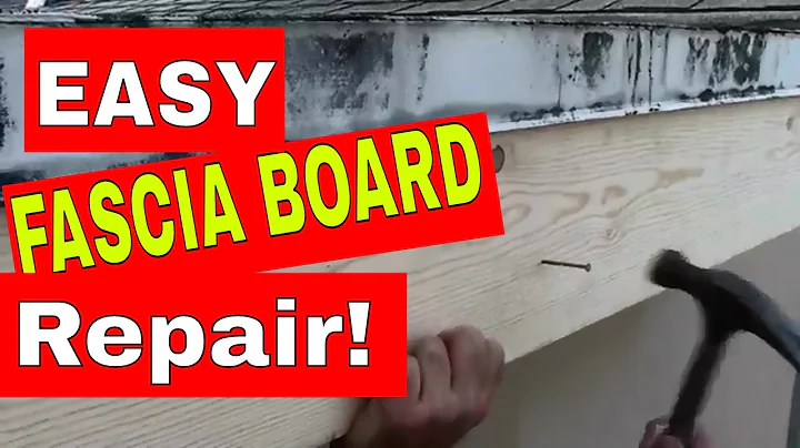 ROOF FASCIA BOARD --- How to Repair or Replace Rotten Wood in a Few Easy Steps