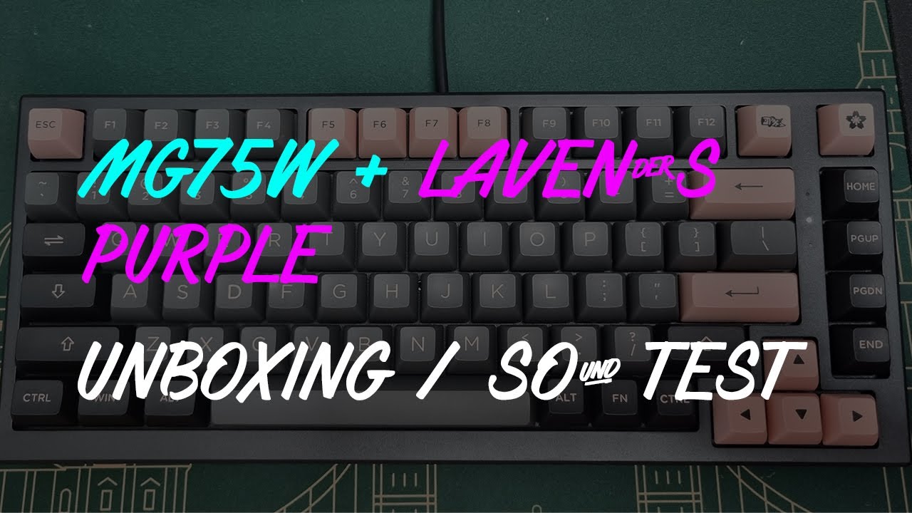 Monsgeek mg75w // akko lavender , build & sound test