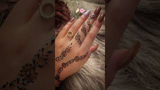 easy minimal mehendi designs for festival 🪔#designs #mehendiart #youtubeshort