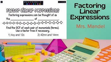 factoring linear expressions 2025