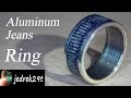 Aluminum Jeans RING/PIERŚCIONEK z Aluminium i Dżinsu.