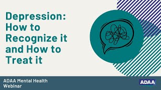 Depression: How to Recognize it and How to Treat it | Mental Health Webinar