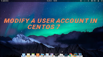 modify user account in centos 7
